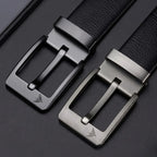 Cinto de Couro Masculino Retrô Clássico em couro legítimo, design clássico e sofisticado para homens que valorizam estilo e durabilidade