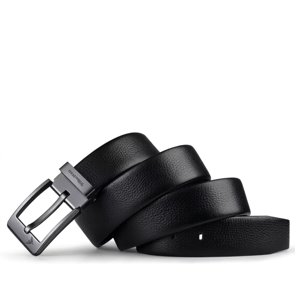 Cinto de Couro Masculino Retrô Clássico em couro legítimo, design clássico e sofisticado para homens que valorizam estilo e durabilidade