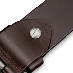 Cinto de couro masculino legítimo com acabamento premium, alta durabilidade e design elegante para qualquer ocasião.