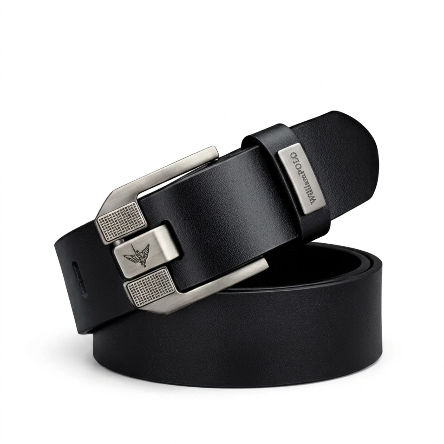 Cinto masculino de couro legítimo resistente, ideal para looks sociais e casuais.