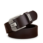 Cinto de couro masculino legítimo com acabamento premium, alta durabilidade e design elegante para qualquer ocasião.