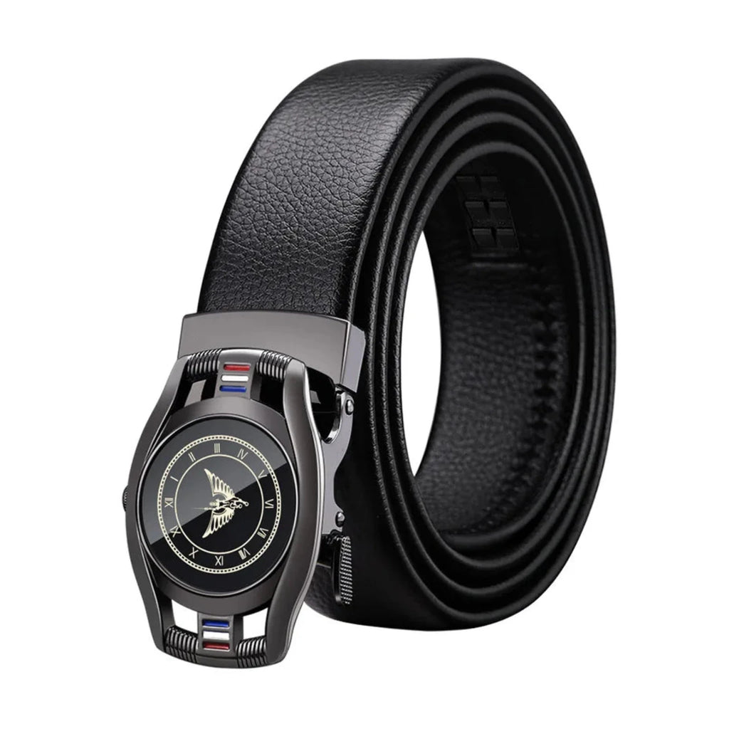 Cinto de Couro Masculino Vintage Iron em couro legítimo, design vintage, acabamento premium e estilo sofisticado
