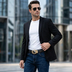 Cinto de Couro Masculino Vintage Iron com couro legítimo, visual clássico, acabamento refinado e alta durabilidade