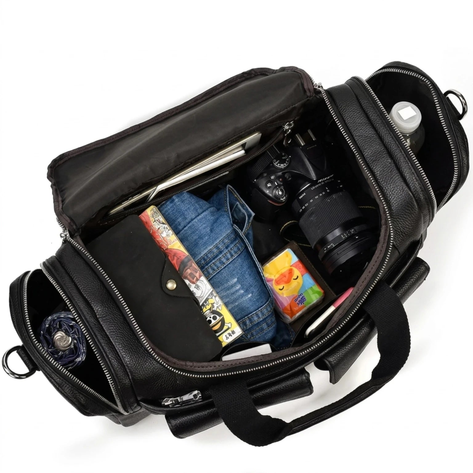 Mala de viagem em couro elegante para quem busca praticidade e estilo em cada viagem.
