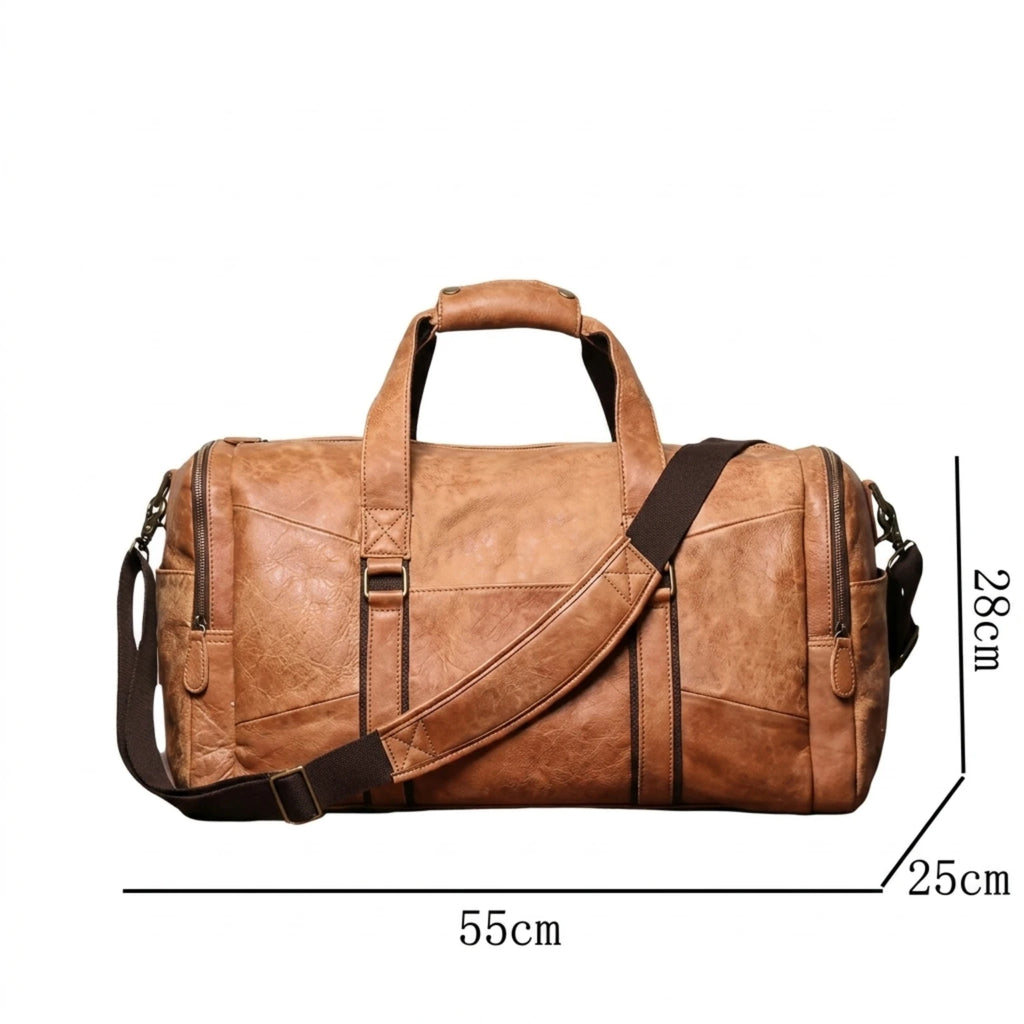 Mala de couro Europa perfeita para viagens confortáveis com estilo e praticidade.