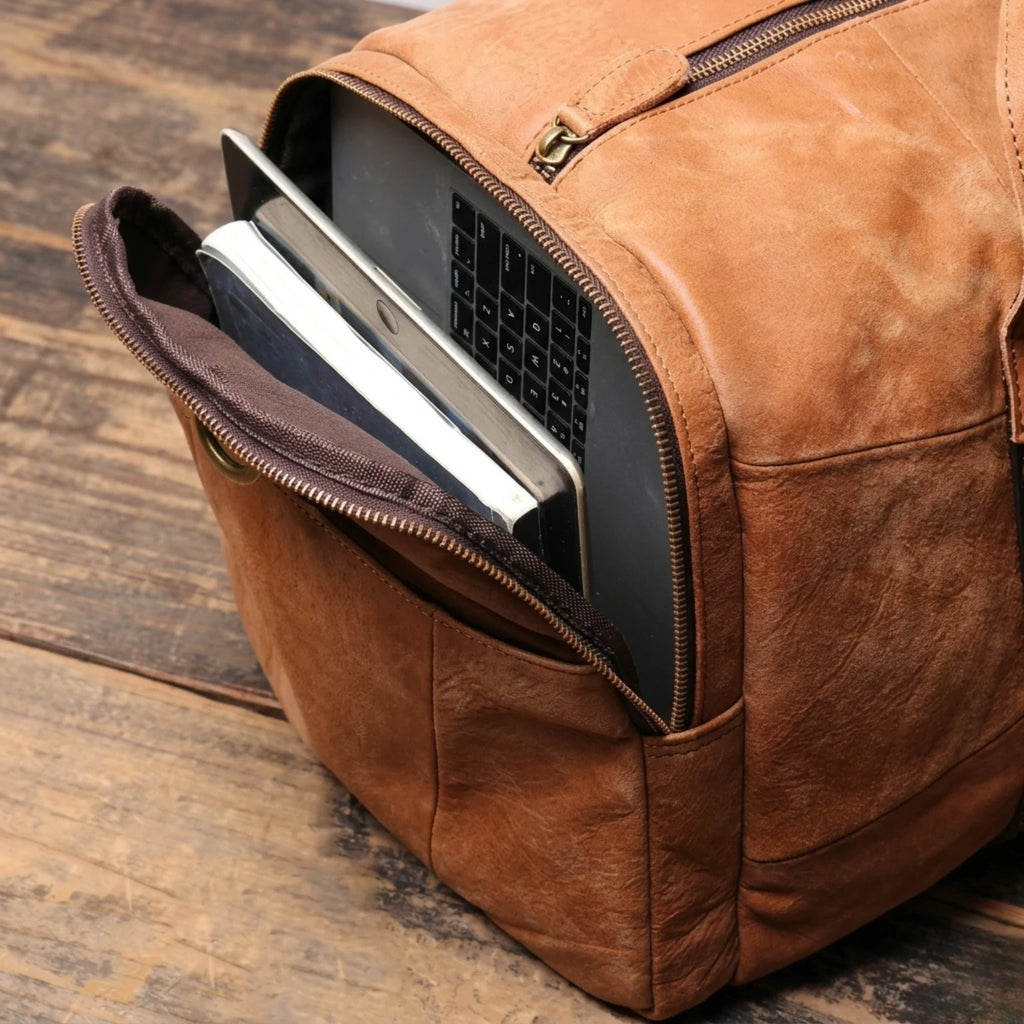 Mala de couro Europa perfeita para viagens confortáveis com estilo e praticidade.