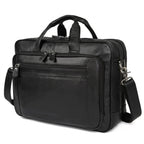Maleta Executiva Masculina de Couro Life ORVENI Black Texas com design elegante e sofisticado.