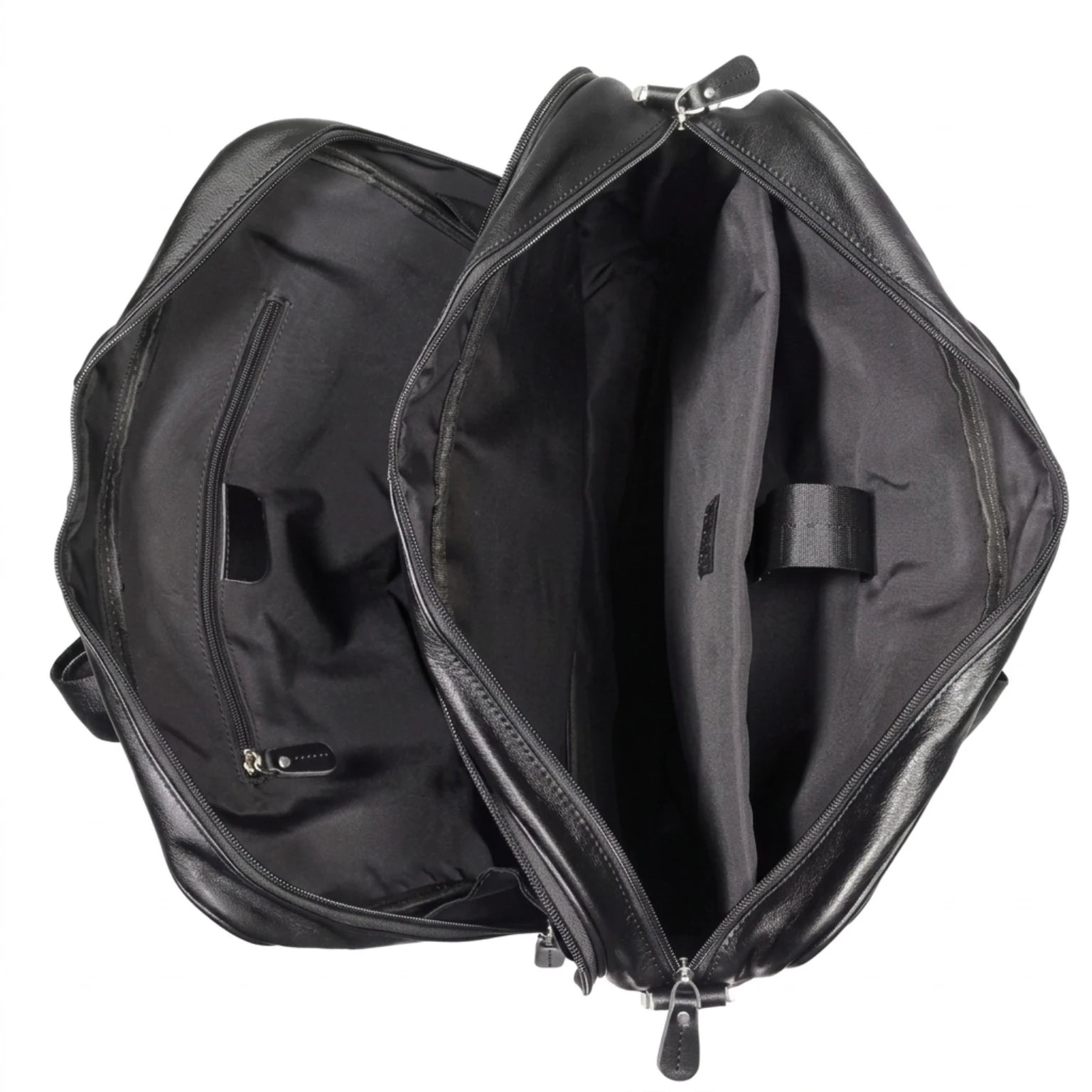Maleta executiva de couro ORVENI Black Texas perfeita para reuniões, trabalho e viagens de negócios.
