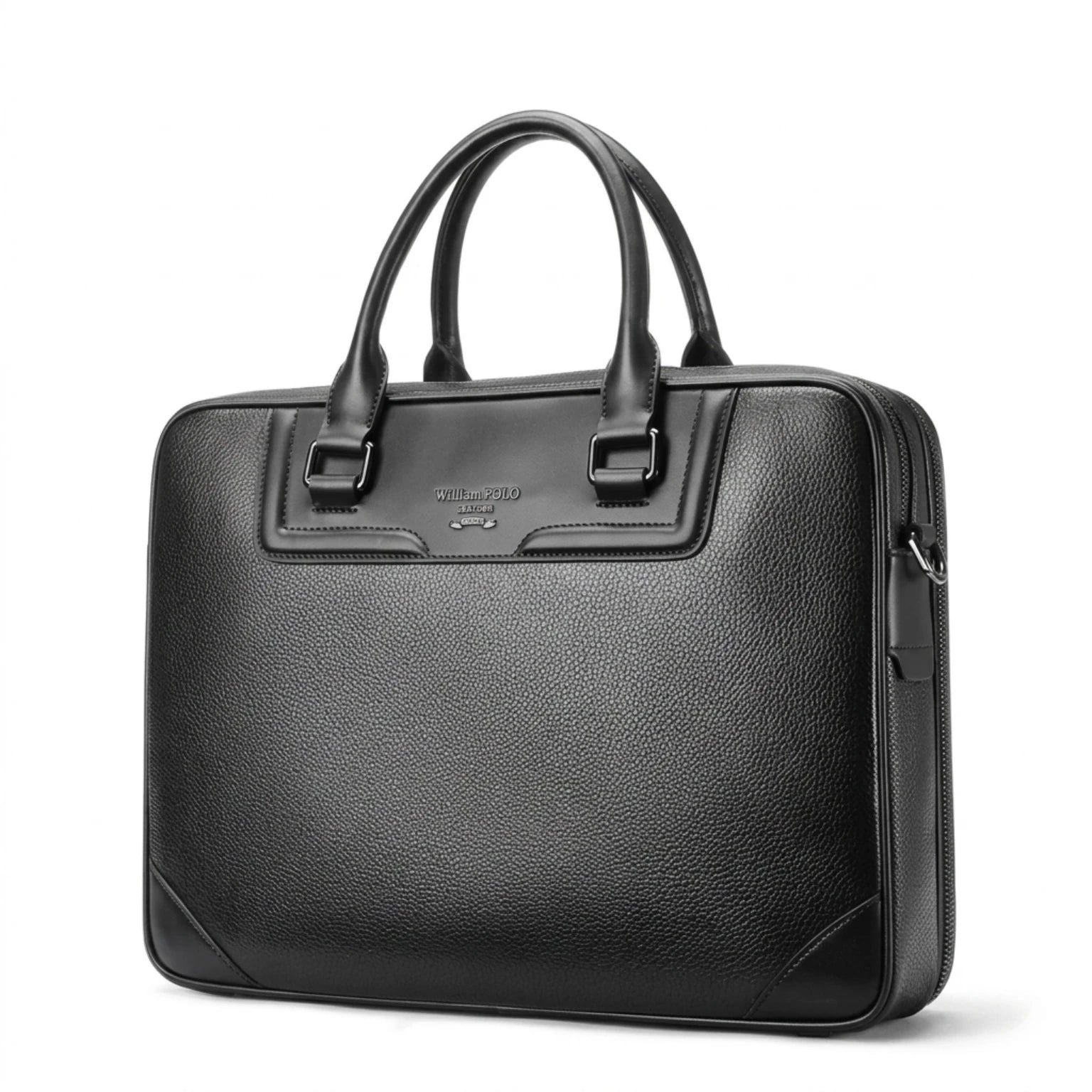 Maleta Executiva Masculina de Couro Life Prestige com design sofisticado para o ambiente profissional.