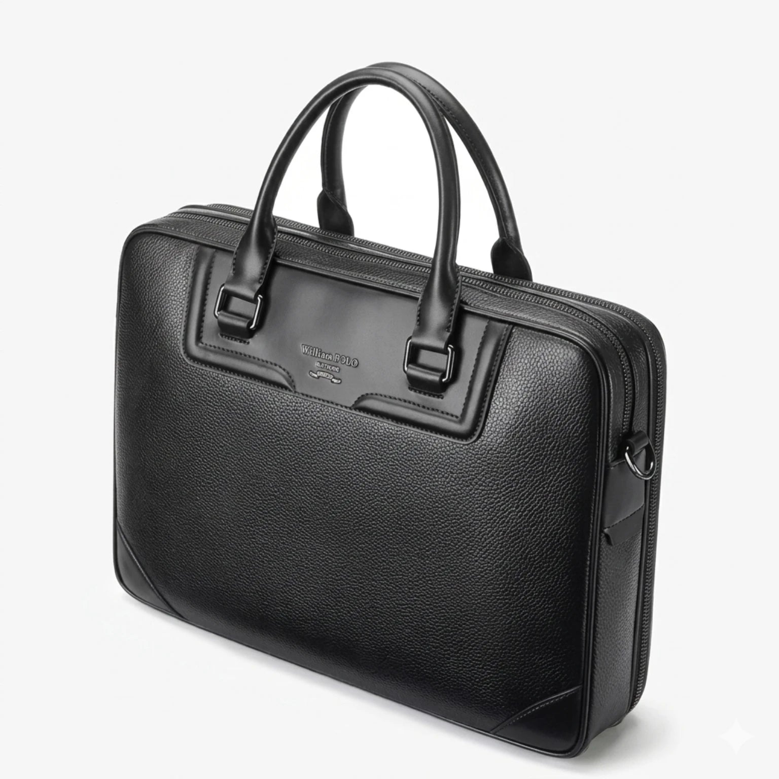 Maleta executiva de couro Life Prestige com estilo refinado e excelente organização interna.