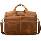 "Maleta de Couro ORVENI Milano, maleta executiva masculina com design elegante, ideal para transportar notebook, documentos e acessórios."