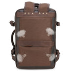 Mochila de Couro Executiva ORVENI Texas para notebook em couro legítimo, design sofisticado, alta durabilidade e excelente organização.