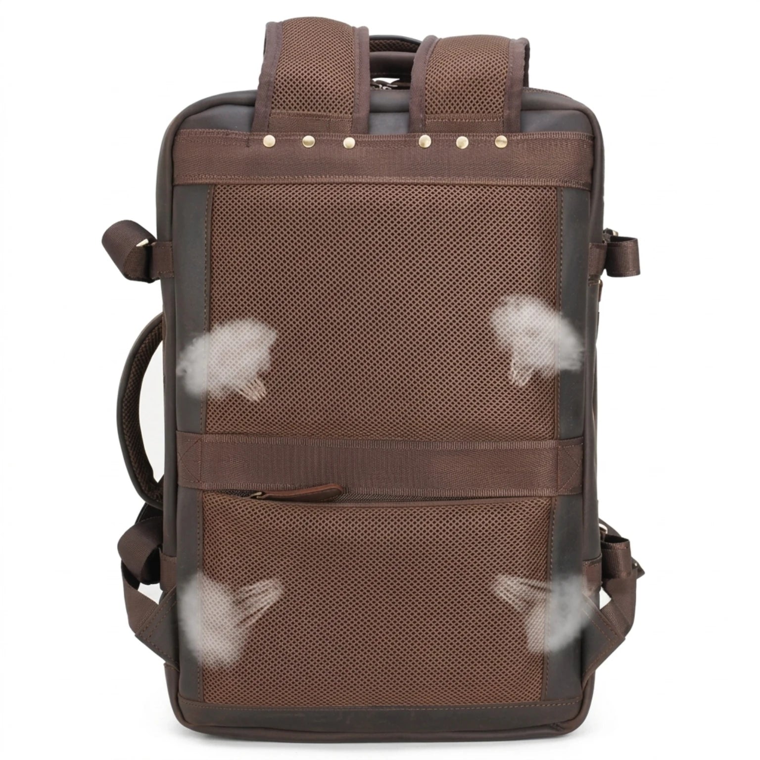Mochila de Couro Executiva ORVENI Texas para notebook em couro legítimo, design sofisticado, alta durabilidade e excelente organização.