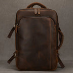 Mochila de Couro Executiva ORVENI Texas para notebook em couro legítimo, design sofisticado, alta durabilidade e excelente organização.