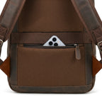 Mochila de Couro Executiva ORVENI Texas para notebook em couro legítimo, design sofisticado, alta durabilidade e excelente organização.