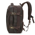 Mochila de Couro Executiva ORVENI Texas para notebook em couro legítimo, design sofisticado, alta durabilidade e excelente organização.