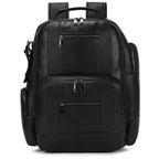 Mochila de couro masculina para notebook com design executivo, acabamento premium e amplo espaço para o dia a dia.