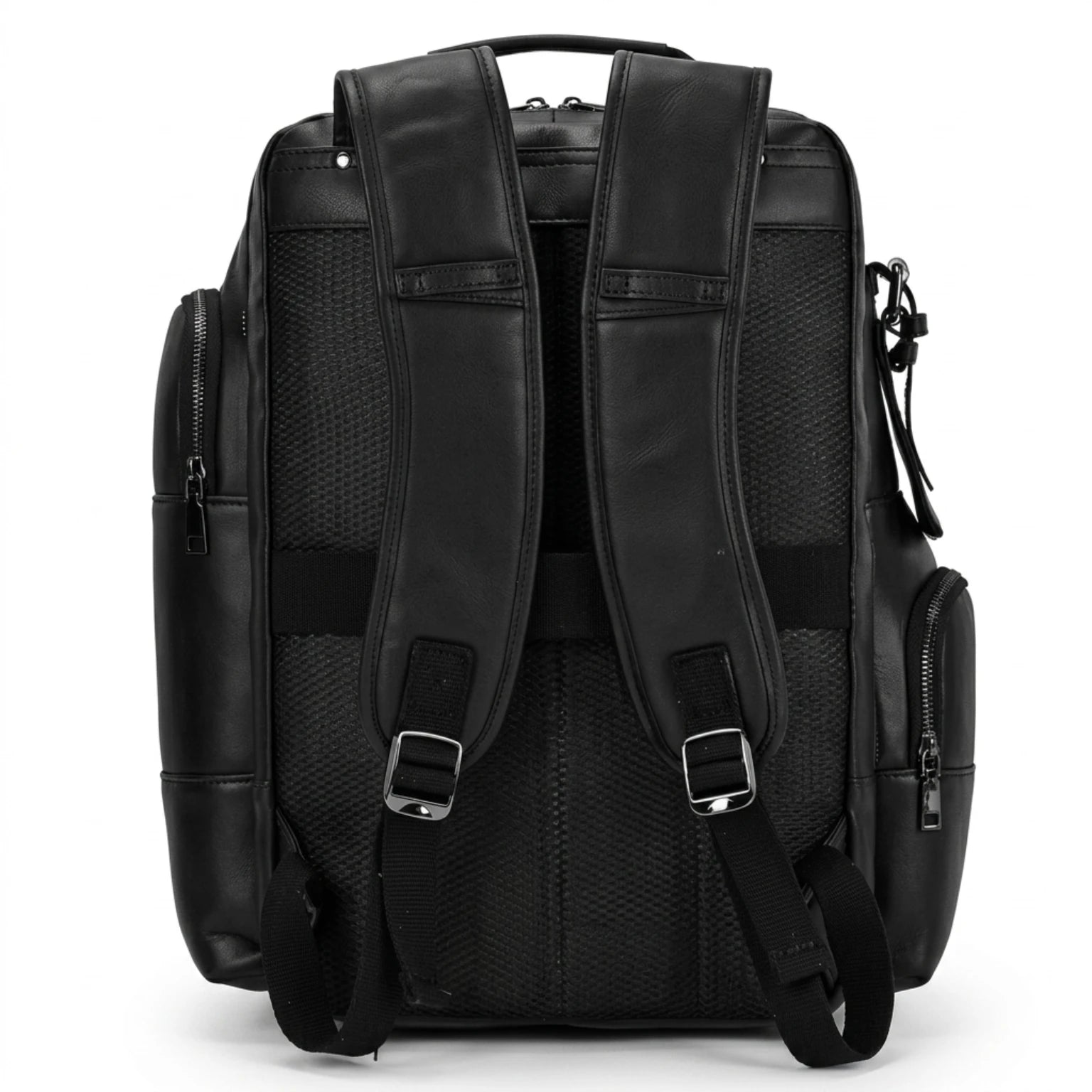 Mochila de couro masculina para notebook com design executivo, acabamento premium e amplo espaço para o dia a dia.
