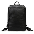 Mochila de couro masculina elegante para uso diário e trabalho.