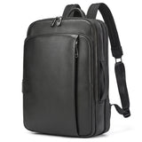 Mochila de Couro Masculina Slim Europa
