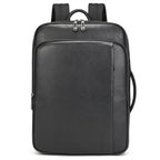 Mochila de couro slim masculina estilo Europa para uso diário