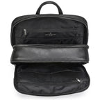 Mochila de couro slim masculina estilo Europa para uso diário