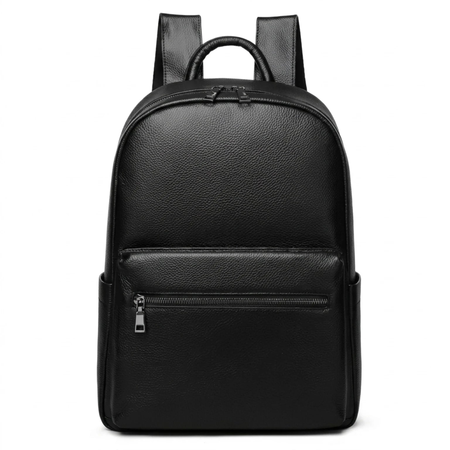 "Mochila de Couro para Notebook Life Europa, mochila de couro executiva masculina e feminina com compartimento para notebook, acabamento premium e design elegante."