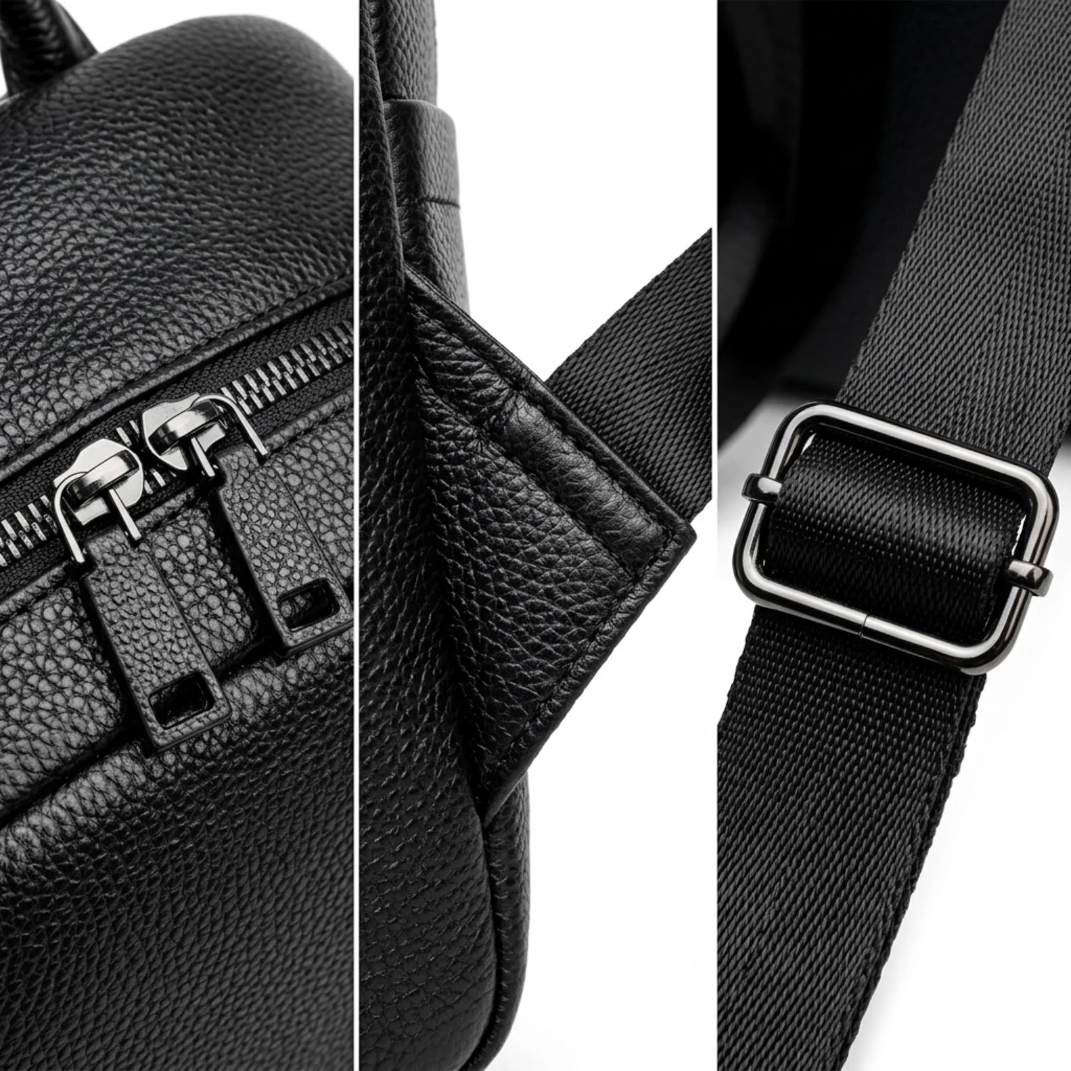 "Mochila de Couro para Notebook Life Europa com acabamento premium, design elegante e espaço seguro para notebook e acessórios."