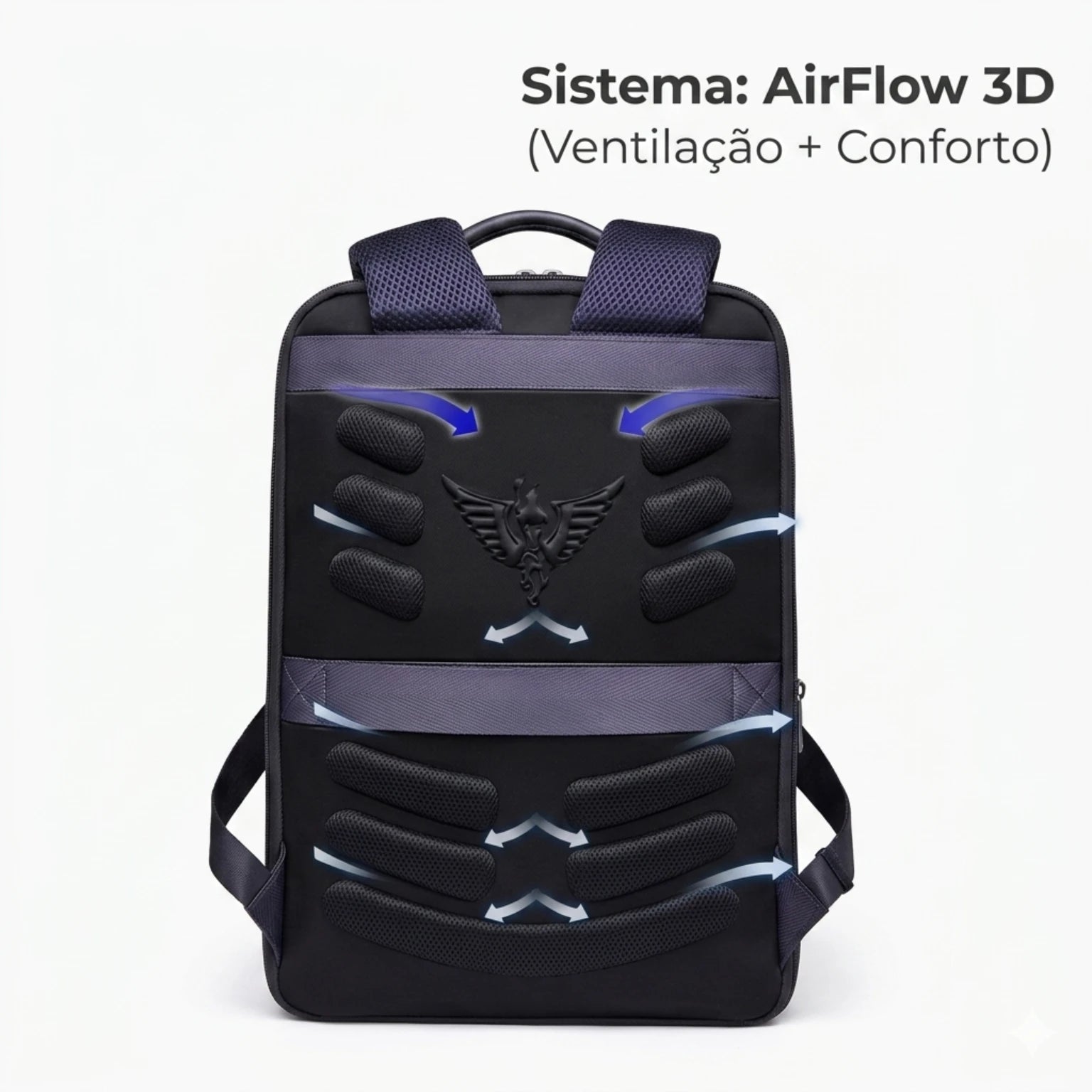 "Mochila de couro executiva Rome Pro para notebook, ideal para profissionais que buscam elegância, praticidade e durabilidade."
