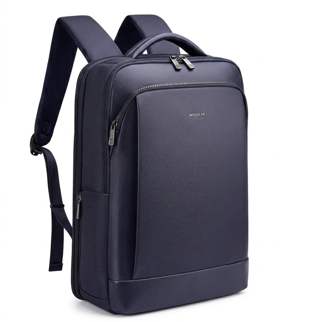 "Mochila de couro executiva Rome Pro para notebook, ideal para profissionais que buscam elegância, praticidade e durabilidade."