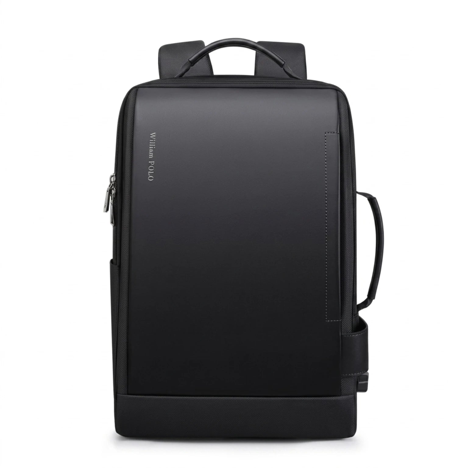 "Mochila de couro executiva Rome Pro para notebook, ideal para profissionais que buscam elegância, praticidade e durabilidade."