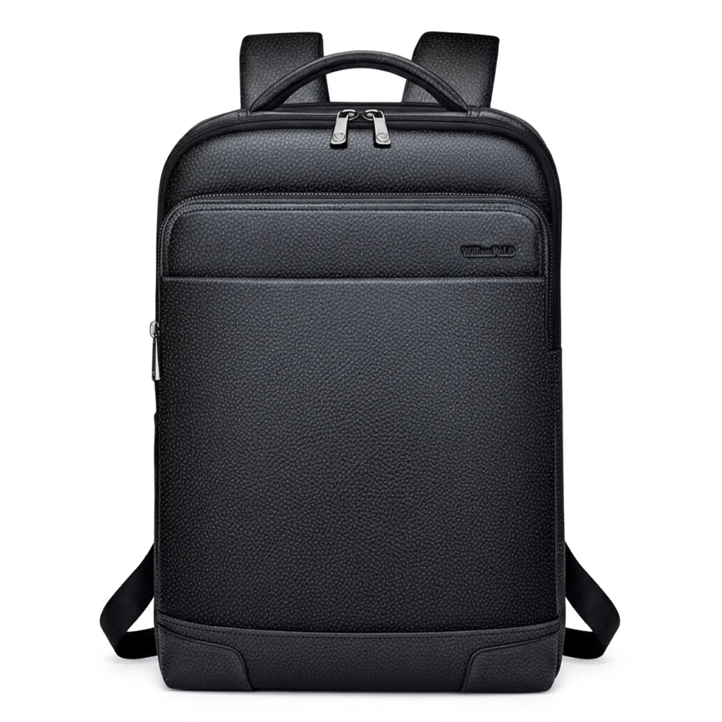 "Mochila de Couro para Notebook Rome Urban, mochila de couro executiva com compartimento para notebook, design elegante e moderno para uso profissional."