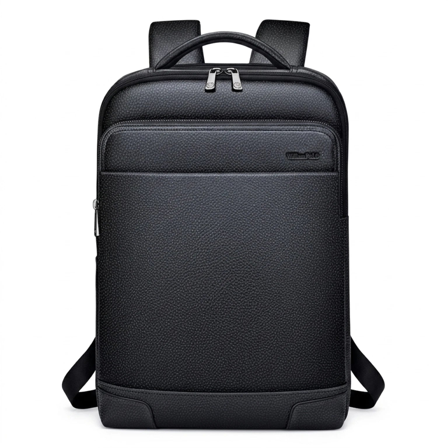 "Mochila de Couro para Notebook Rome Urban, mochila de couro executiva com compartimento para notebook, design elegante e moderno para uso profissional."