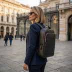 "Mochila couro notebook Rome Urban com acabamento premium, estilo executivo e organização inteligente para o dia a dia."
