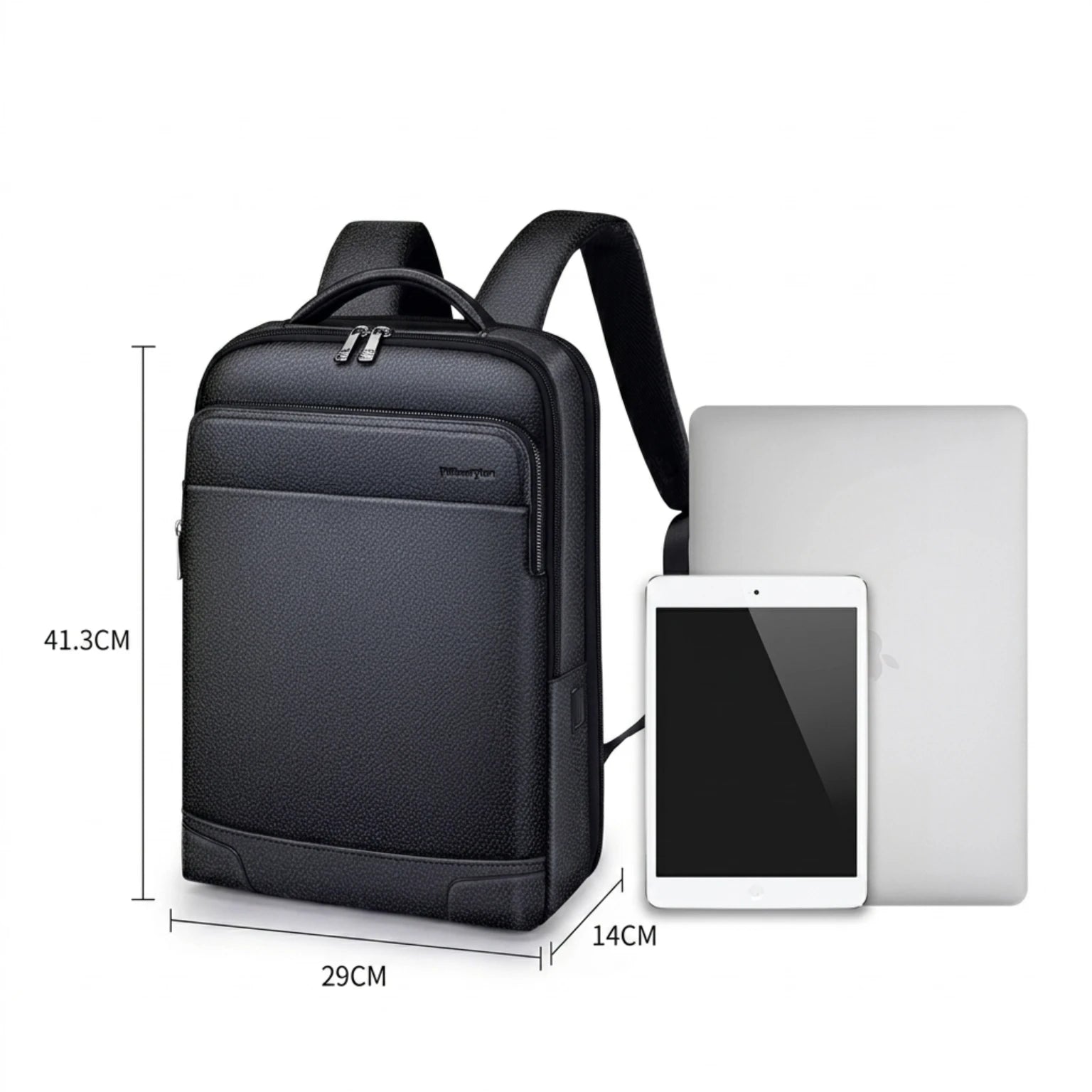 "Mochila couro notebook Rome Urban com acabamento premium, estilo executivo e organização inteligente para o dia a dia."