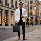 "Pasta executiva masculina de couro Orveni Life Vittorio, ideal para transportar notebook, documentos e acessórios com praticidade e elegância."