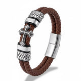 Pulseira de Couro Marrom