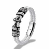 Pulseira de Couro Branca