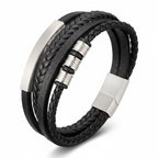 Pulseira de Couro Masculina Life Leather em couro legítimo, design elegante e acabamento premium para homens de estilo.