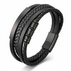 Pulseira de Couro Masculina Life Leather em couro legítimo, design elegante e acabamento premium para homens de estilo.