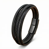 Pulseira de Couro Masculina Life Milano