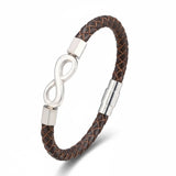 Pulseira Life Infinito Marrom/Prata