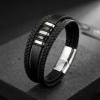Pulseira de couro para homem Life Elegance em couro legítimo, design elegante e acabamento premium para um estilo sofisticado