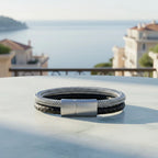 Pulseira Masculina Couro Life Lorenzo em couro legítimo, design sofisticado e acabamento premium para um visual elegante.