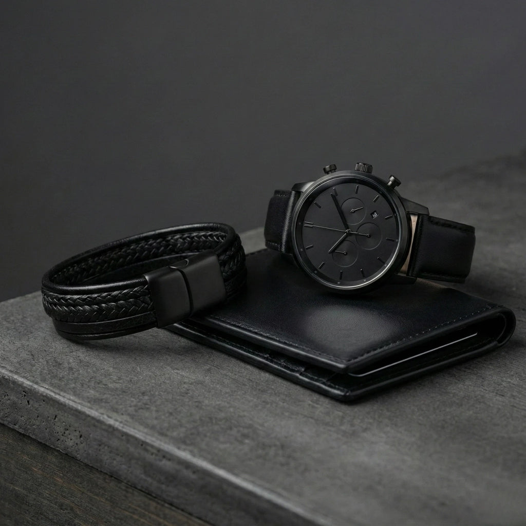 Pulseira Masculina de Couro Life Trançada em couro legítimo, design elegante e acabamento premium para homens de estilo.