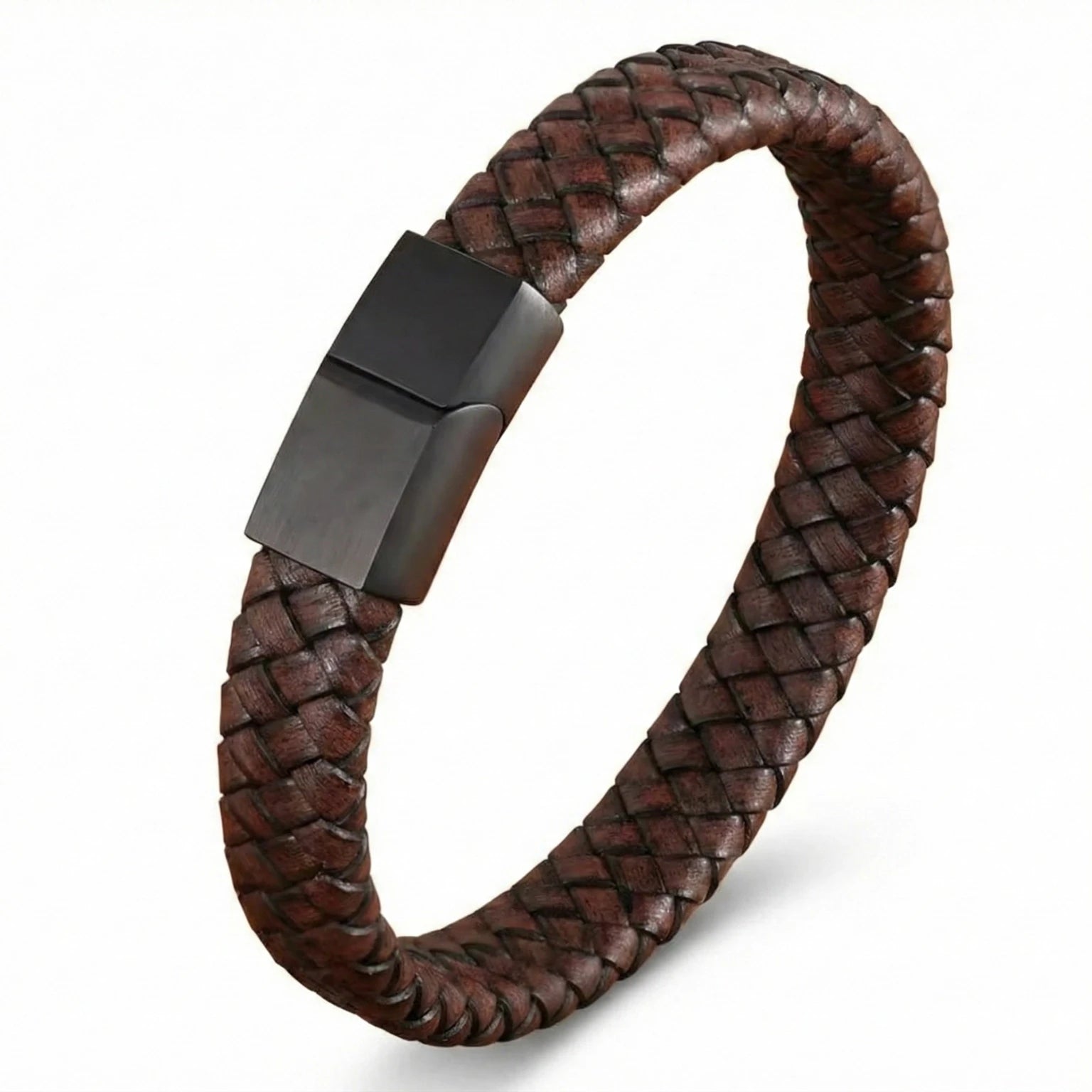 Pulseira de couro masculina para homem com design elegante, acabamento premium e estilo versátil para todas as ocasiões.