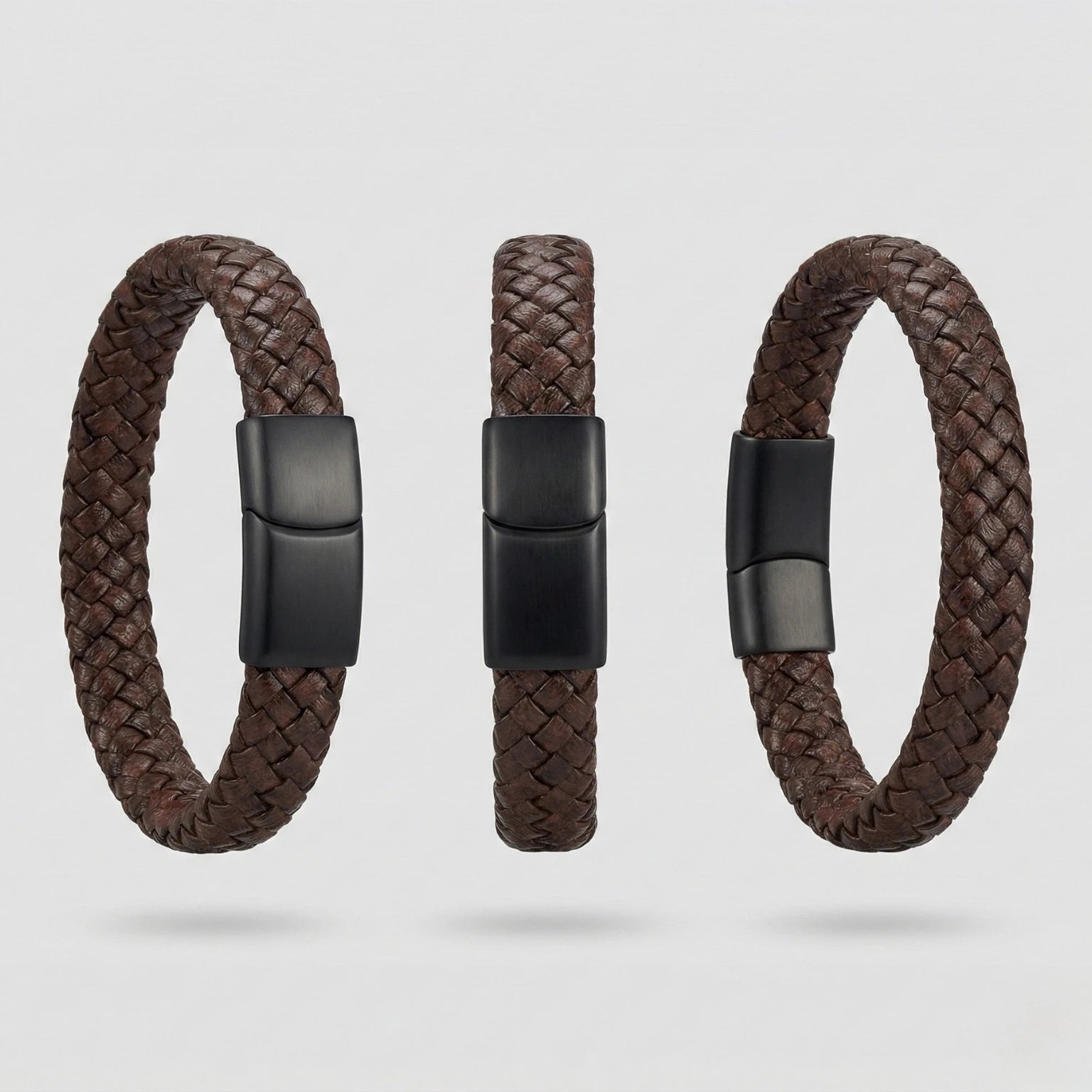 Pulseira de couro masculina para homem com design elegante, acabamento premium e estilo versátil para todas as ocasiões.